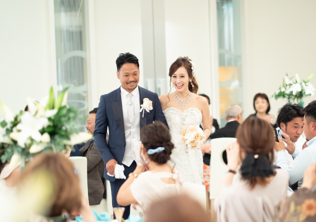 新郎新婦の結婚式の写真